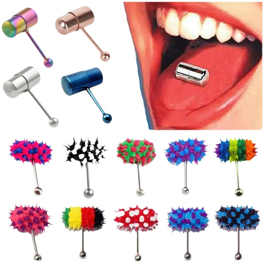 piercing lengua con vibrador